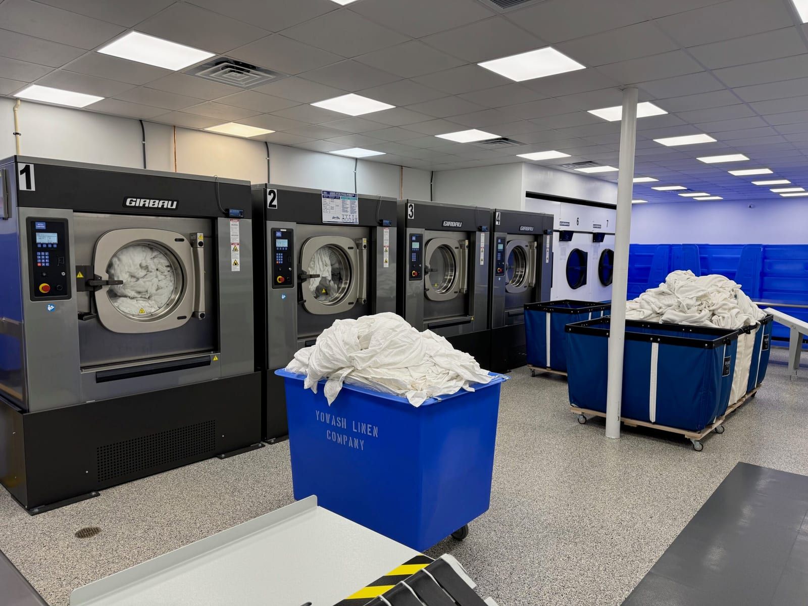 YoWash Linen Company commercial laundry equipment